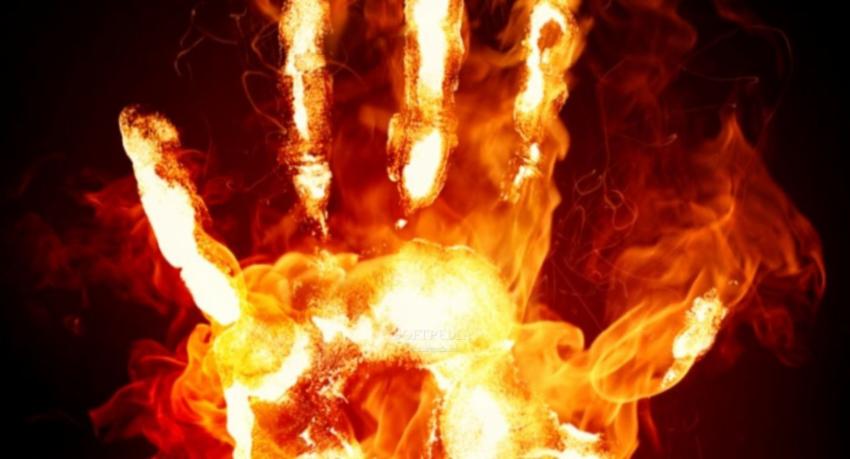 Burnt body of Indian found